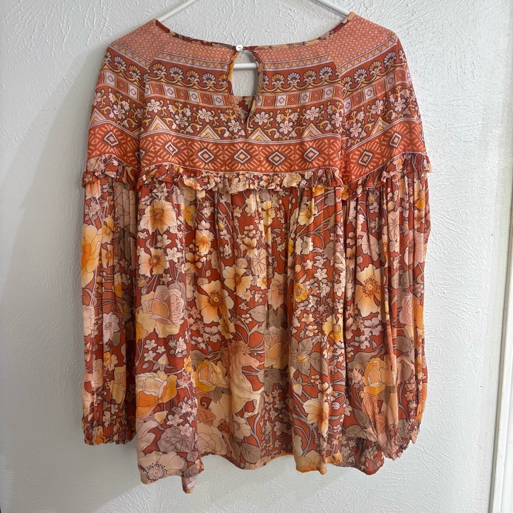 Spell & The Gypsy Collective XL Amethyst Blouse in Amber - Picture 5 of 8
